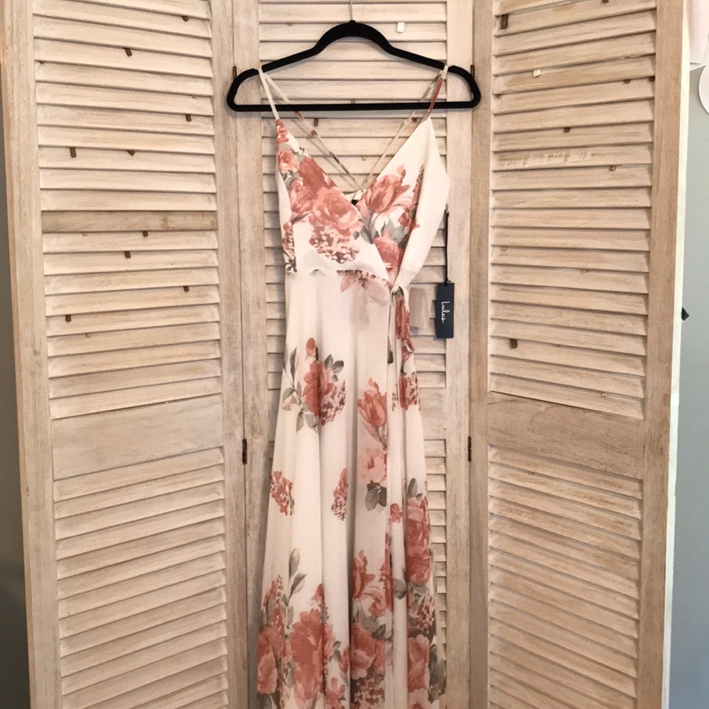 Floral print maxi dress